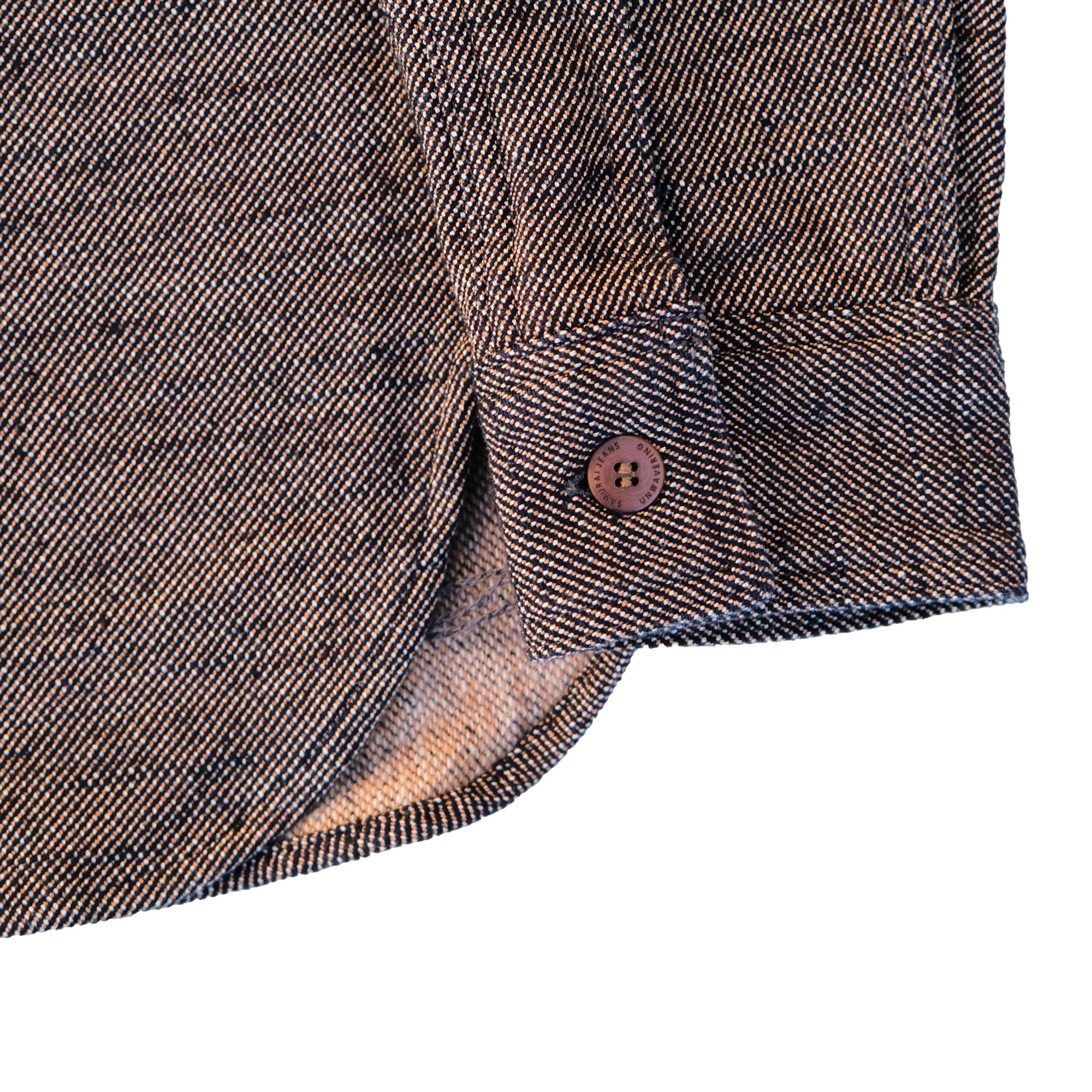 Samurai Jeans SMN25-01 Plain Flannel Work Shirt