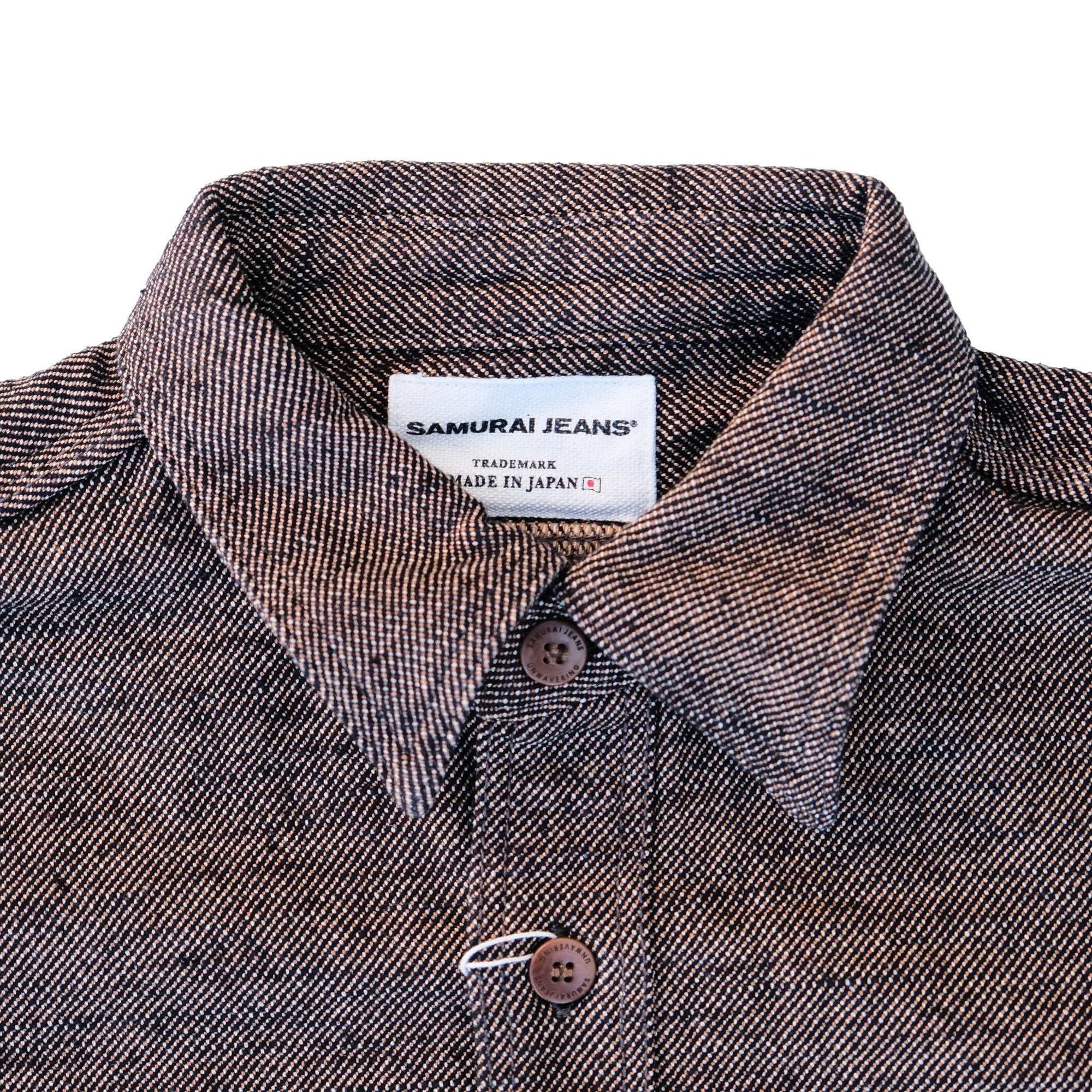 Samurai Jeans SMN25-01 Plain Flannel Work Shirt