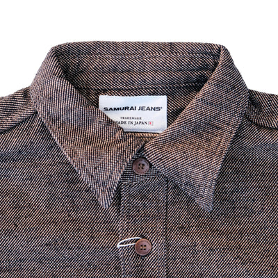 Samurai Jeans SMN25-01 Plain Flannel Work Shirt