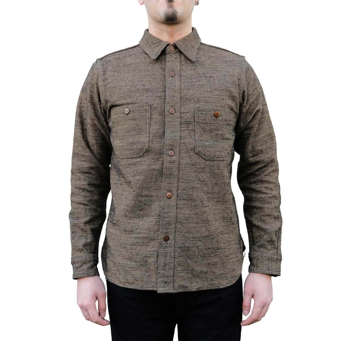 Samurai Jeans SMN25-01 Plain Flannel Work Shirt