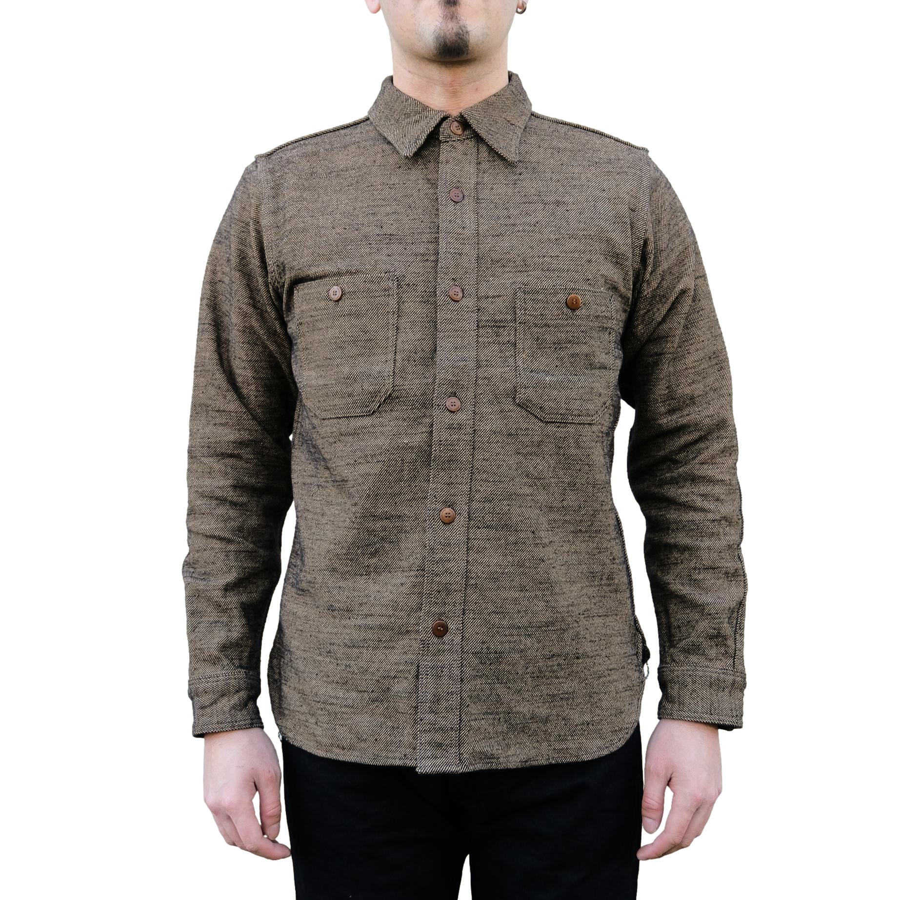 Samurai Jeans SMN25-01 Plain Flannel Work Shirt