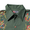 Samurai Jeans SSA24-01 "Dragon" Aloha Shirt (Green)