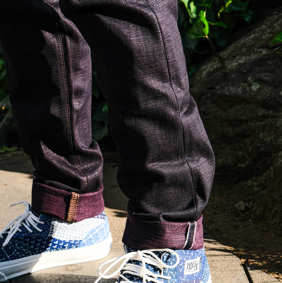 OD+JB 18oz. "Shinkai Wine Weft" Selvedge Jeans (High Tapered)