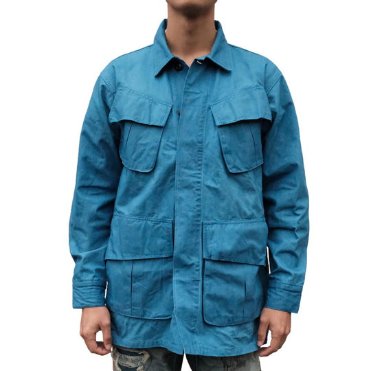 Studio D'Artisan "Awa-Ai" Natural Indigo Fatigue Jacket