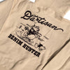 Studio D'Artisan "Denim Hunter" Logo Print Hoodie (Ivory)