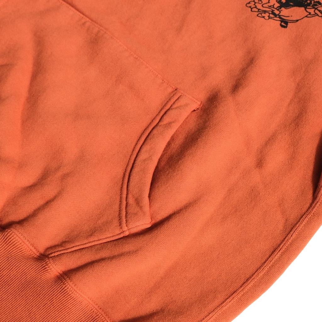 Studio D'Artisan "Denim Hunter" Logo Print Hoodie (Orange)