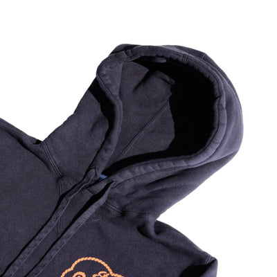 Studio D'Artisan "Denim Hunter" Logo Print Hoodie (Navy)