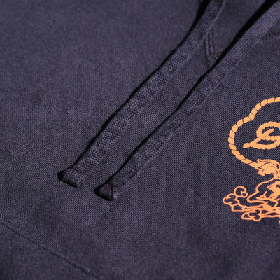 Studio D'Artisan "Denim Hunter" Logo Print Hoodie (Navy)