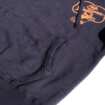 Studio D'Artisan "Denim Hunter" Logo Print Hoodie (Navy)