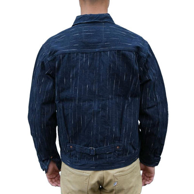 Studio D'Artisan Indigo "Rain" Kasuri Selvedge Jacket