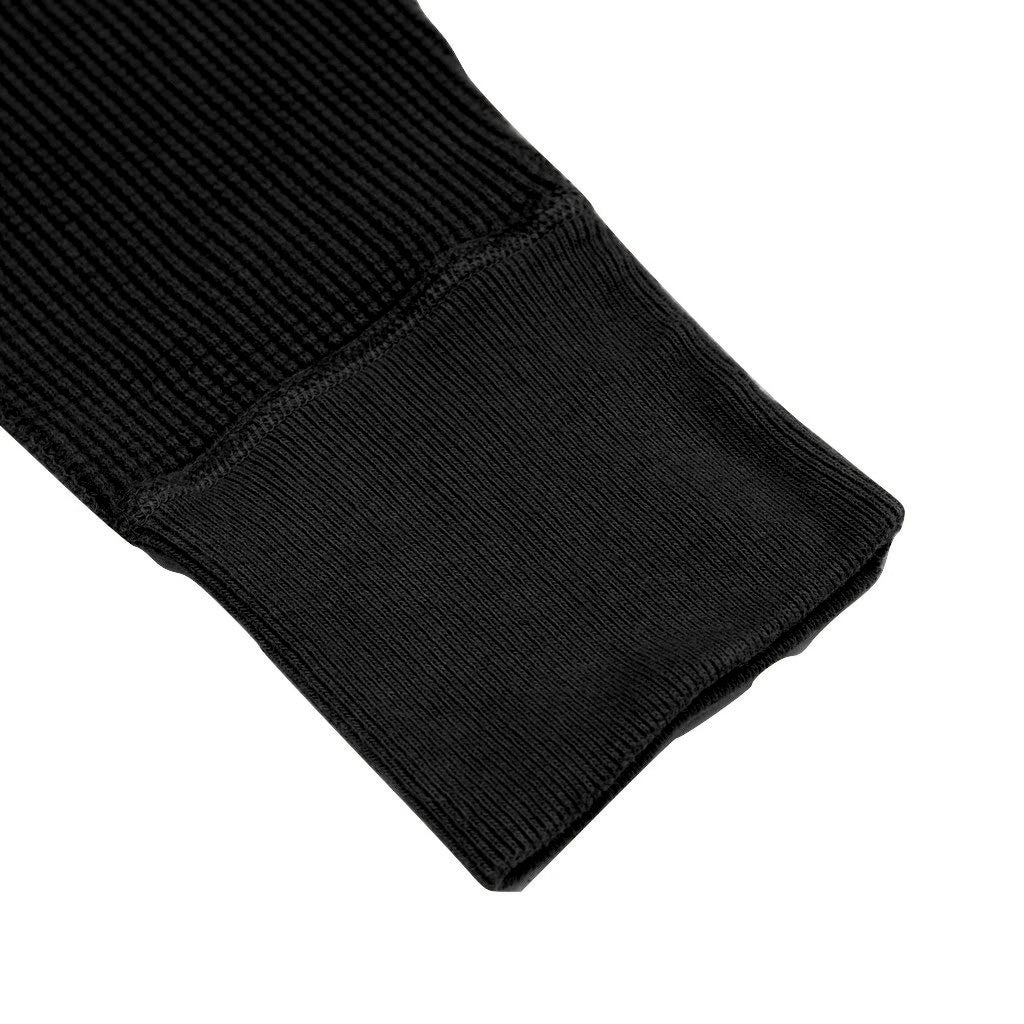 Studio D'Artisan L/S Heavy Thermal Henley (Black)