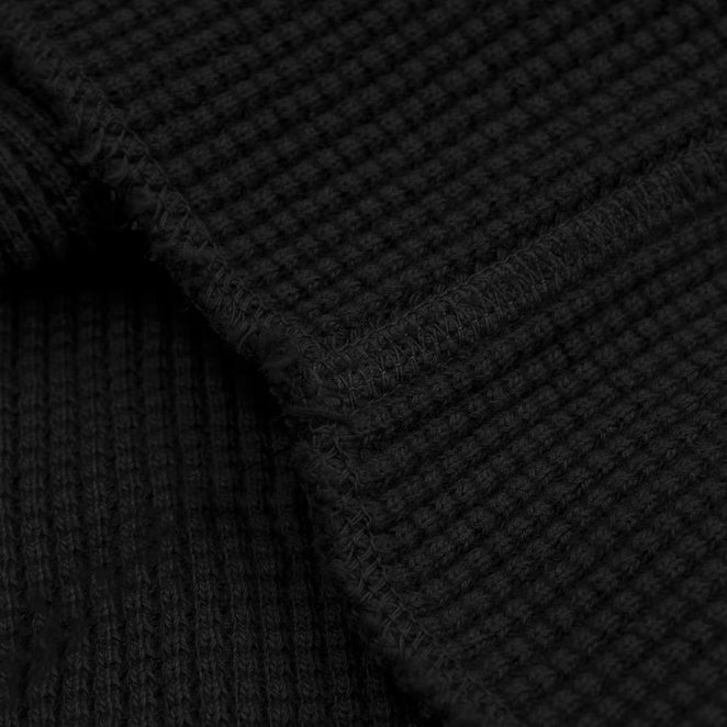 Studio D'Artisan L/S Heavy Thermal Henley (Black)