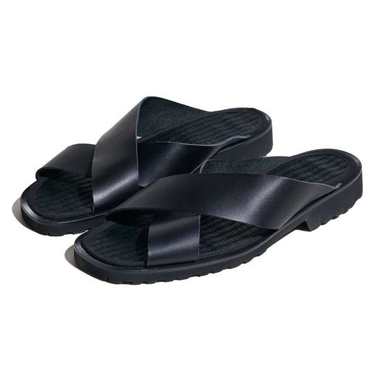 Liberato Tatami Cross Sandals (Black)