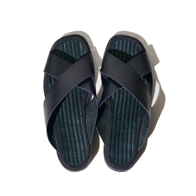 Liberato Tatami Cross Sandals (Black)