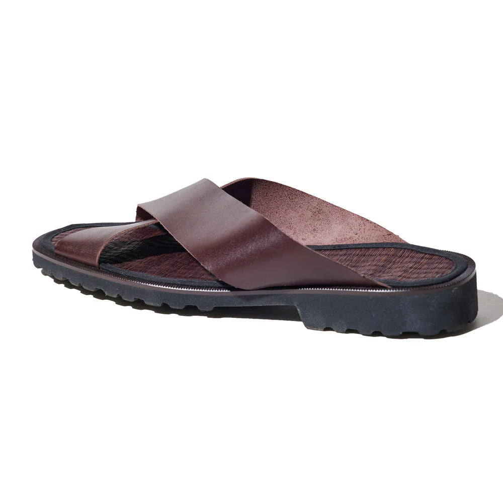 Liberato Tatami Cross Sandals (Brown)