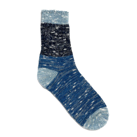 Terroir Natural Indigo Low Gauge Knit Socks (Color 2)