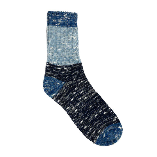 Terroir Natural Indigo Low Gauge Knit Socks (Color 3)