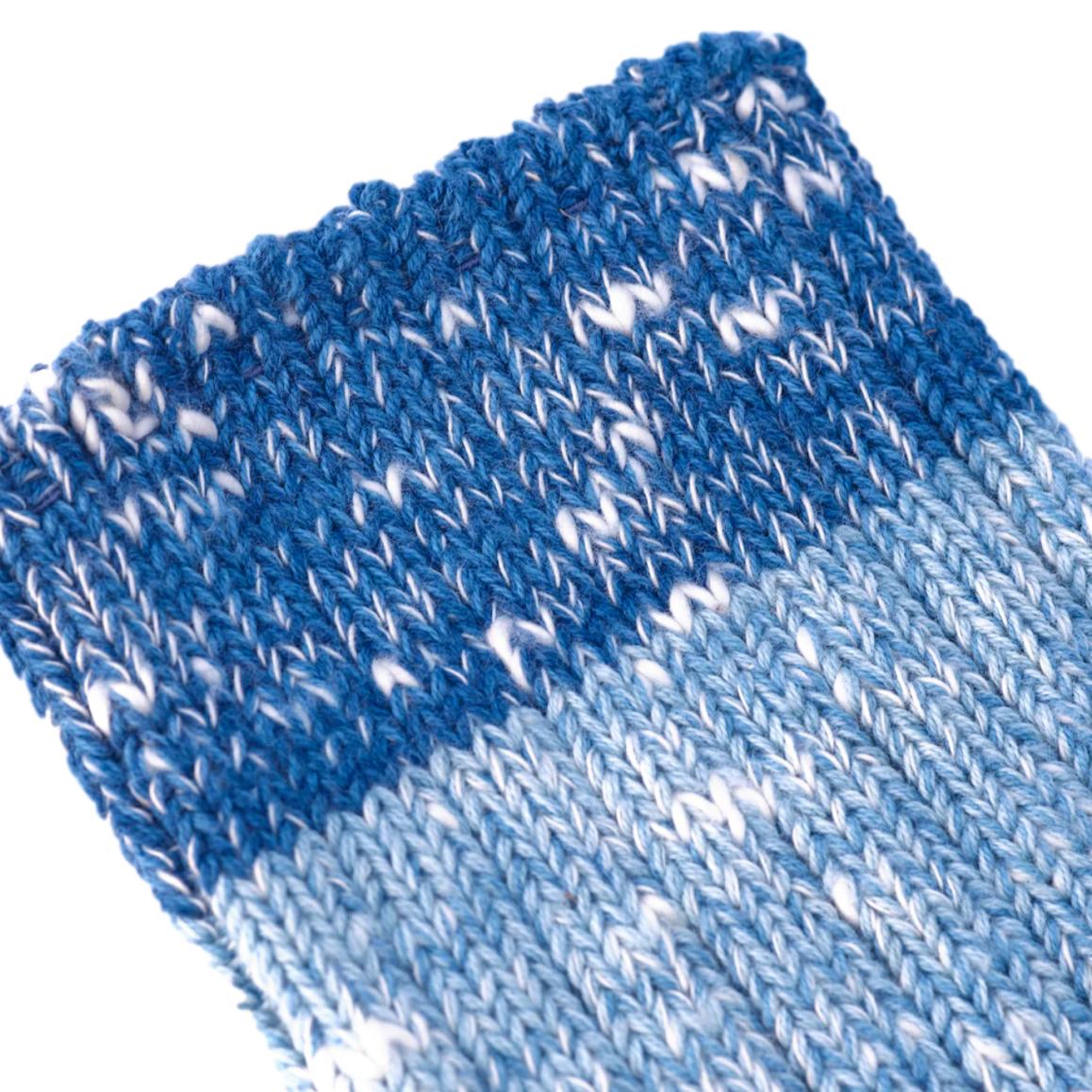 Terroir Natural Indigo Low Gauge Knit Socks (Color 3)