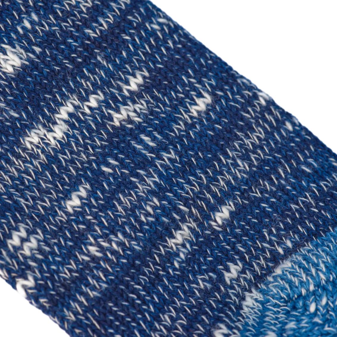 Terroir Natural Indigo Low Gauge Knit Socks (Color 3)