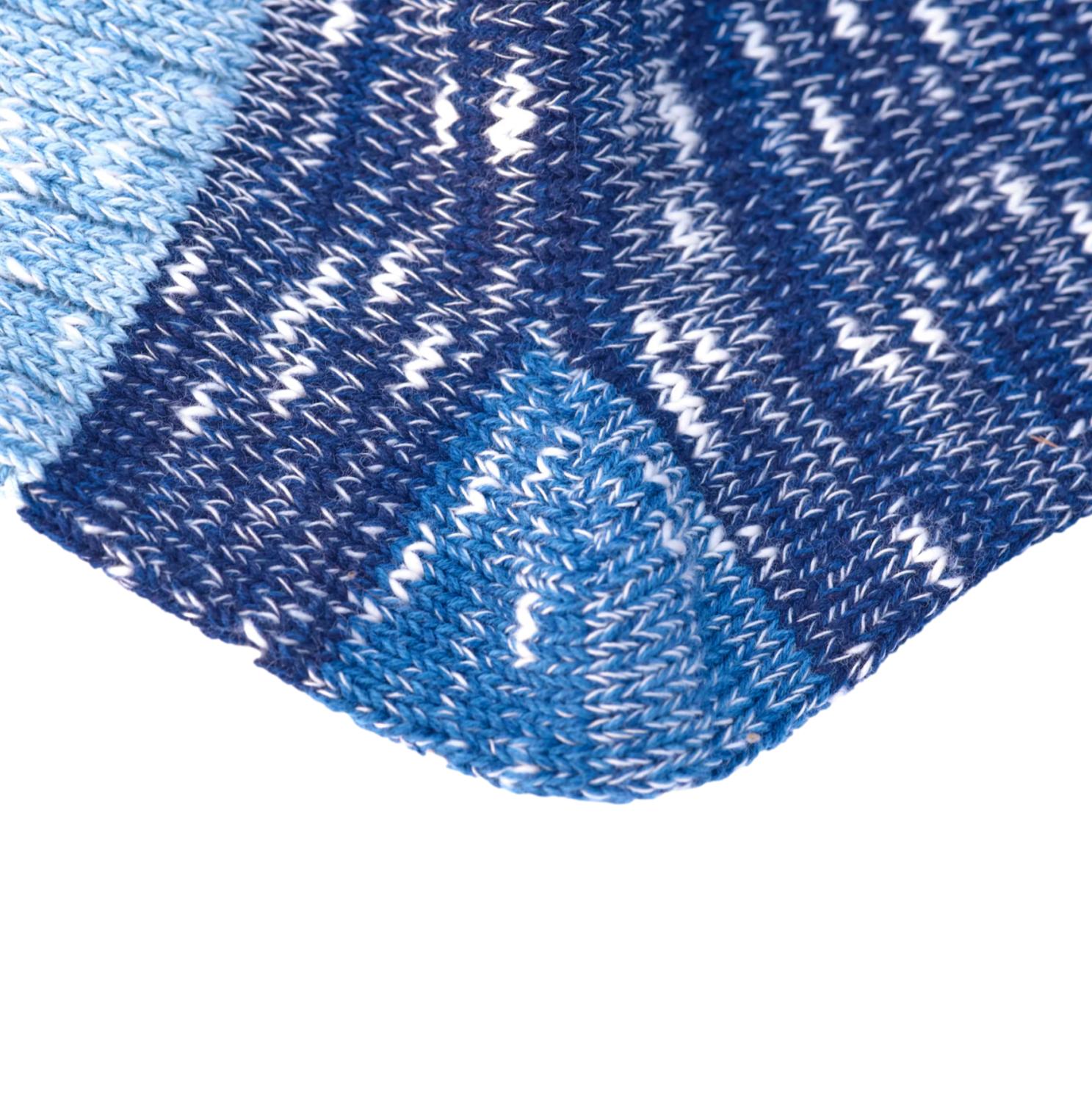 Terroir Natural Indigo Low Gauge Knit Socks (Color 3)