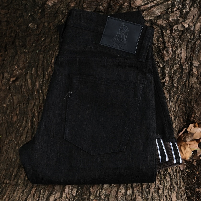The Pure Blue Japan Black x Brown "Teacore" Dyed Selvedge Jeans