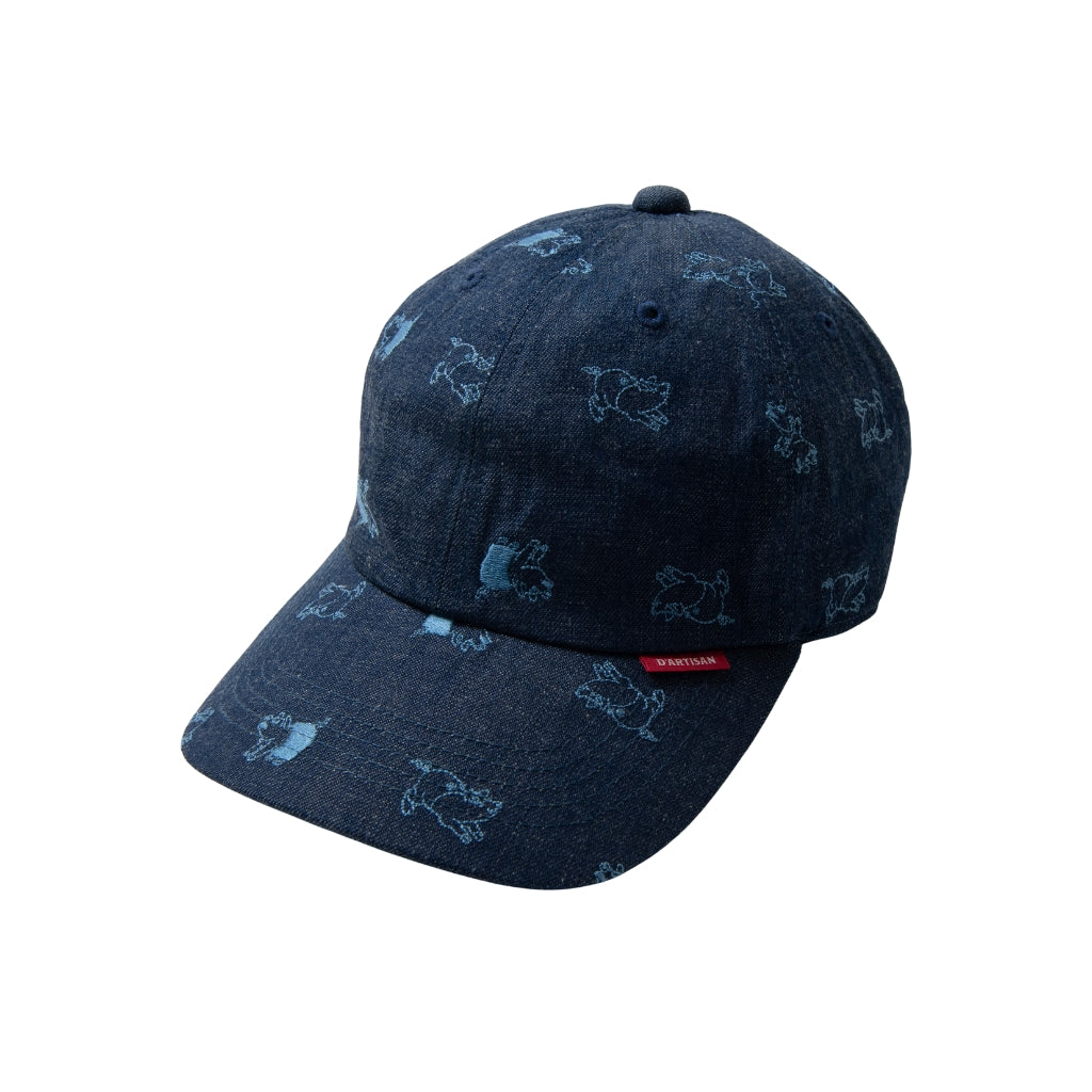 Studio D'Artisan Embroidered Denim Cap