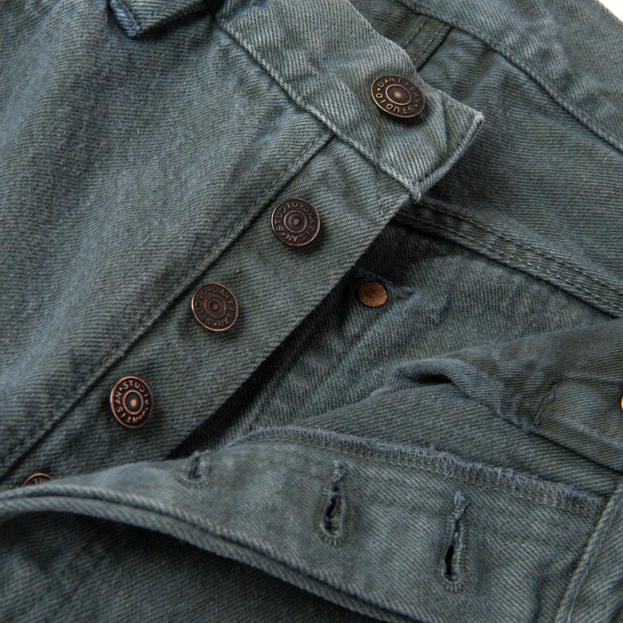 [Pre-Order] Studio D'Artisan "Indigo Green" Selvedge Jeans (Regular Straight)