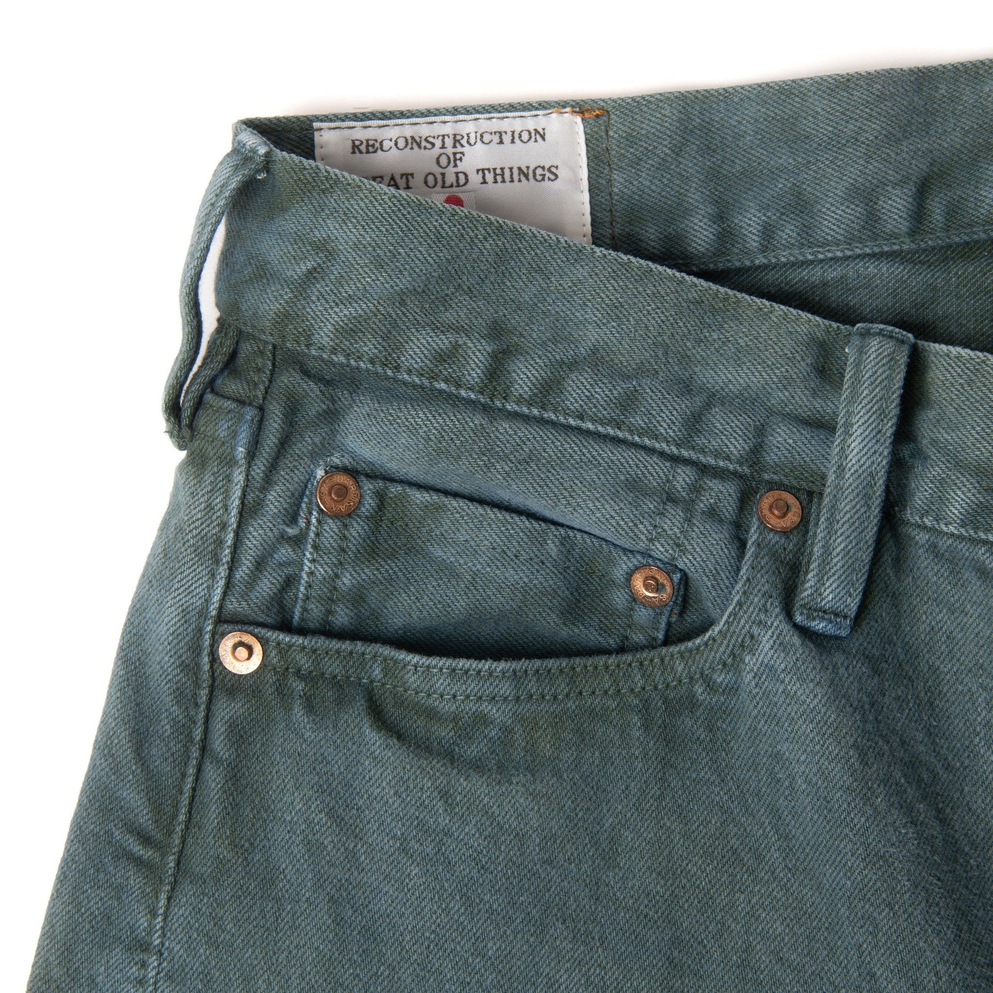 [Pre-Order] Studio D'Artisan "Indigo Green" Selvedge Jeans (Regular Straight)