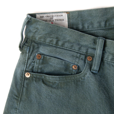 [Pre-Order] Studio D'Artisan "Indigo Green" Selvedge Jeans (Regular Straight)