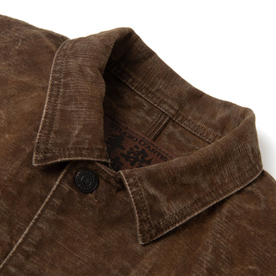 [Pre-Order] Studio D'Artisan Hand-dyed "Kakishibu-zome" Duck Work Coverall