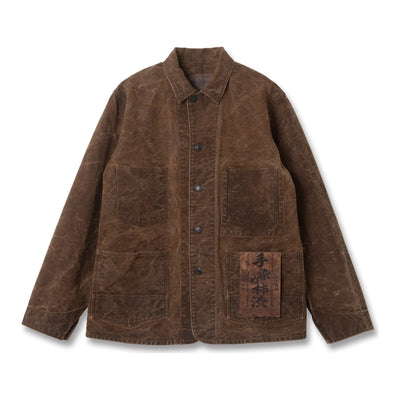 [Pre-Order] Studio D'Artisan Hand-dyed "Kakishibu-zome" Duck Work Coverall