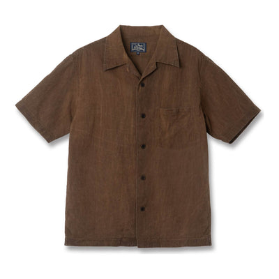 [Pre-Order] Studio D'Artisan Hand-dyed "Kakishibu-zome" Aloha Shirt