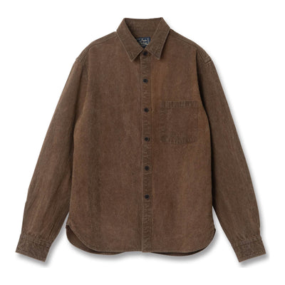 [Pre-Order] Studio D'Artisan Hand-dyed "Kakishibu-zome" Work Shirt