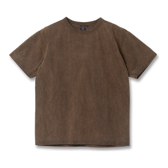 [Pre-Order] Studio D'Artisan Hand-dyed "Kakishibu-zome" Crewneck Tee