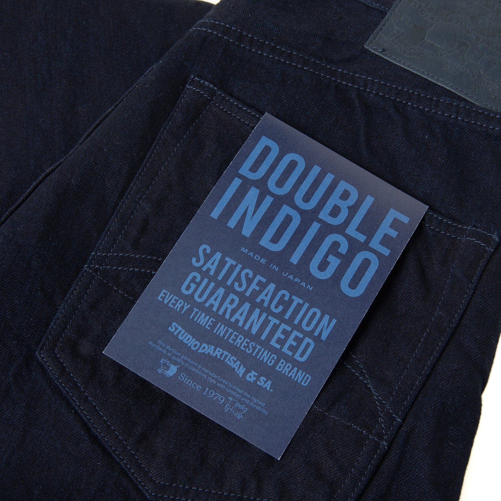 [Pre-Order] Studio D'Artisan Double Indigo Selvedge Jeans (Regular Straight)