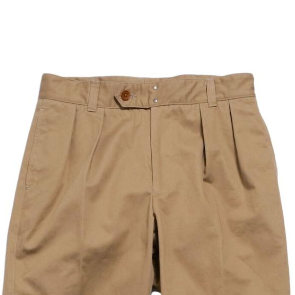 Soundman "Clarke" Double Pleated Officer Trousers - Okayama Denim