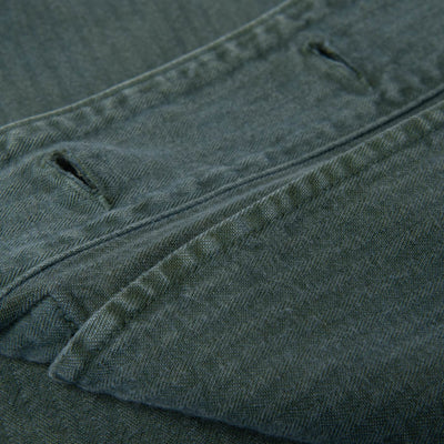 [Pre-Order] Studio D'Artisan "Indigo. Green" Herringbone Military Coverall