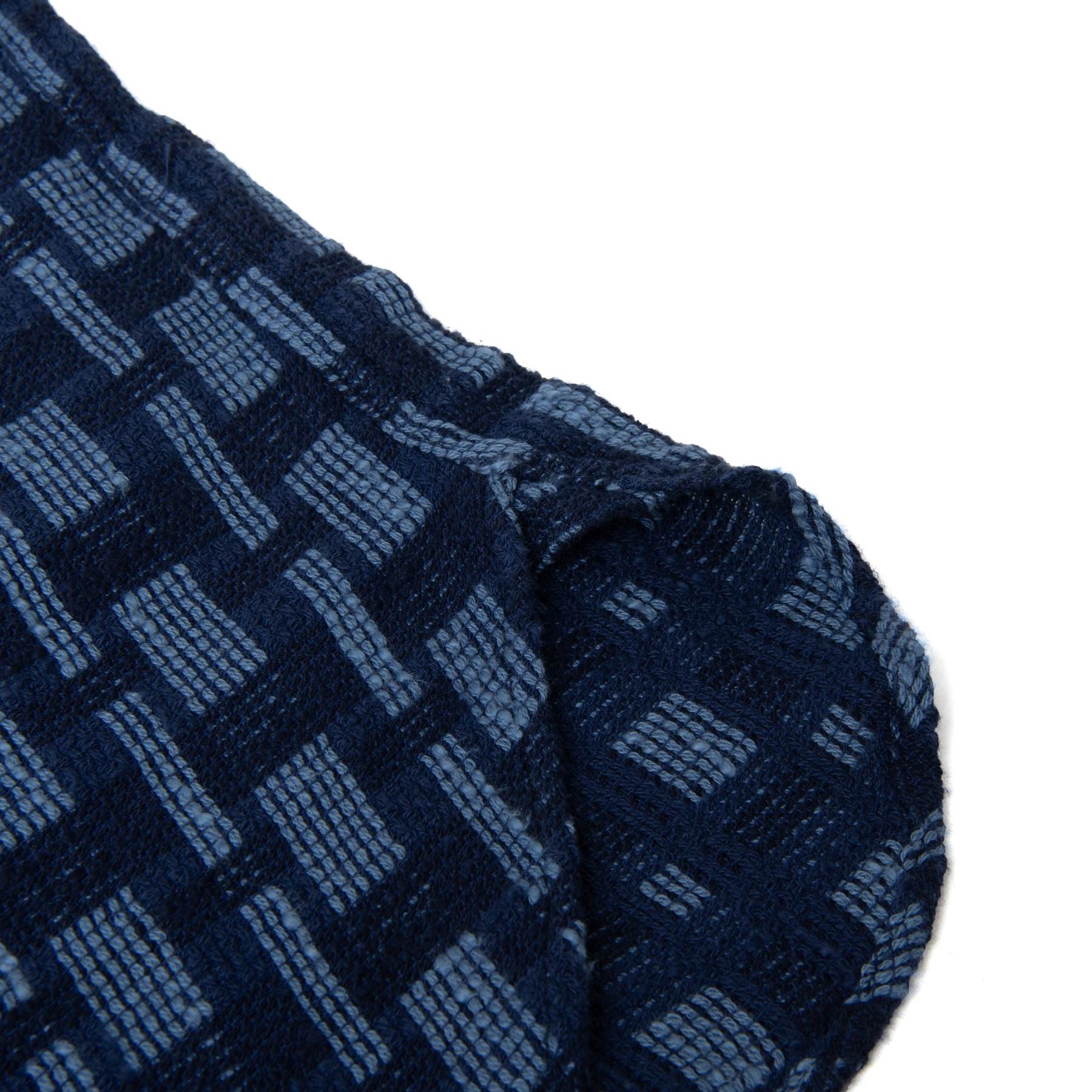 [Pre-Order] Studio D'Artisan "Noragi" Indigo Plaid Sashiko Work Shirt