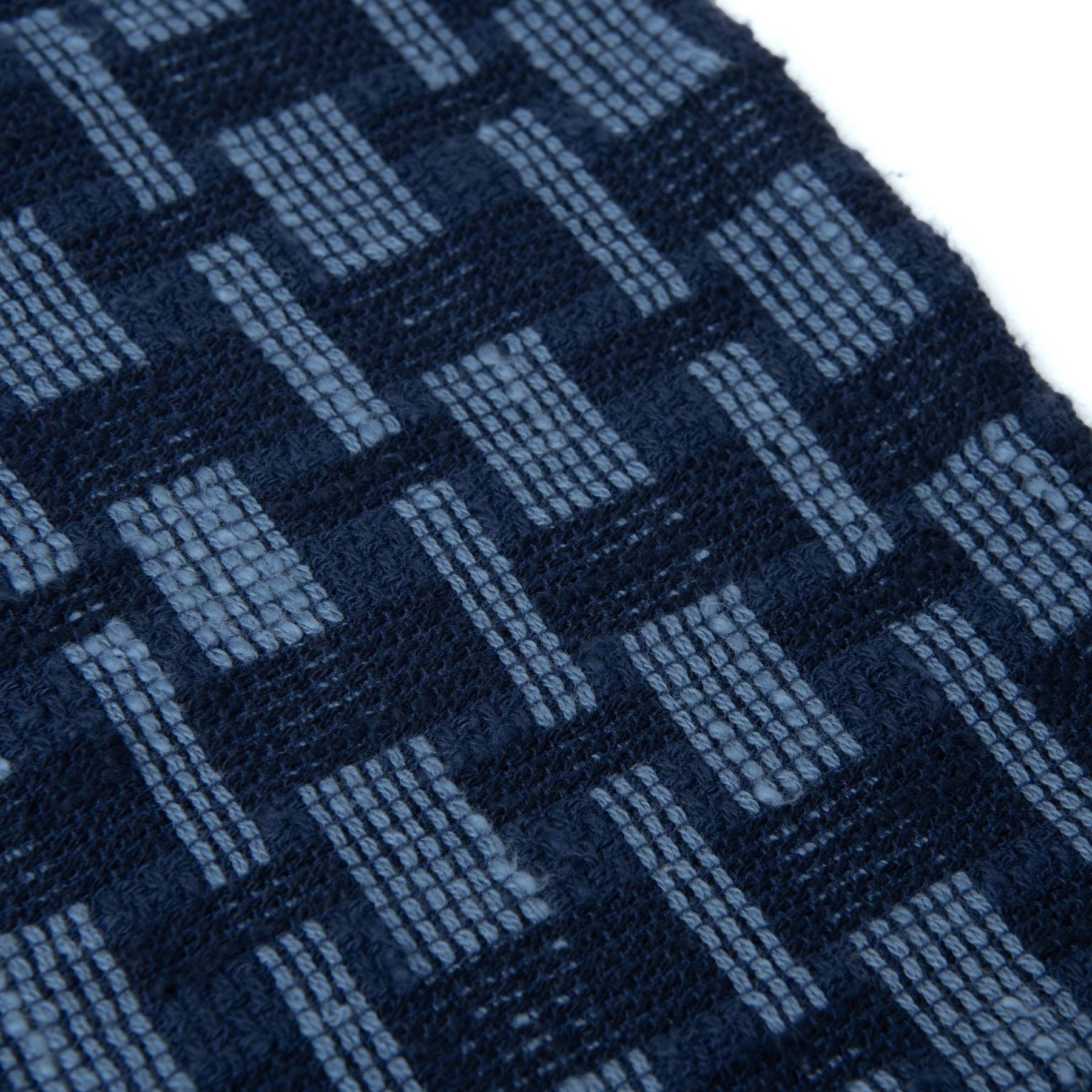 [Pre-Order] Studio D'Artisan "Noragi" Indigo Plaid Sashiko Work Shirt