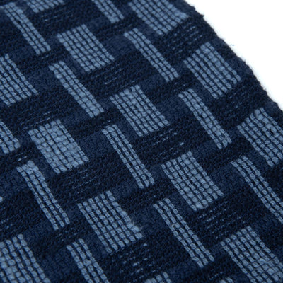 [Pre-Order] Studio D'Artisan "Noragi" Indigo Plaid Sashiko Work Shirt