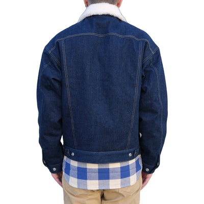 The Flat Head 12.5oz. Boa-lined Denim Jacket