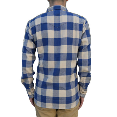The Flat Head Selvedge Block Check Flannel Western