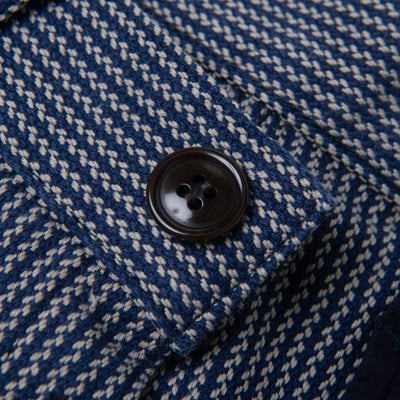 [Pre-Order] Studio D'Artisan "Noragi" Indigo Stripe Work Trousers