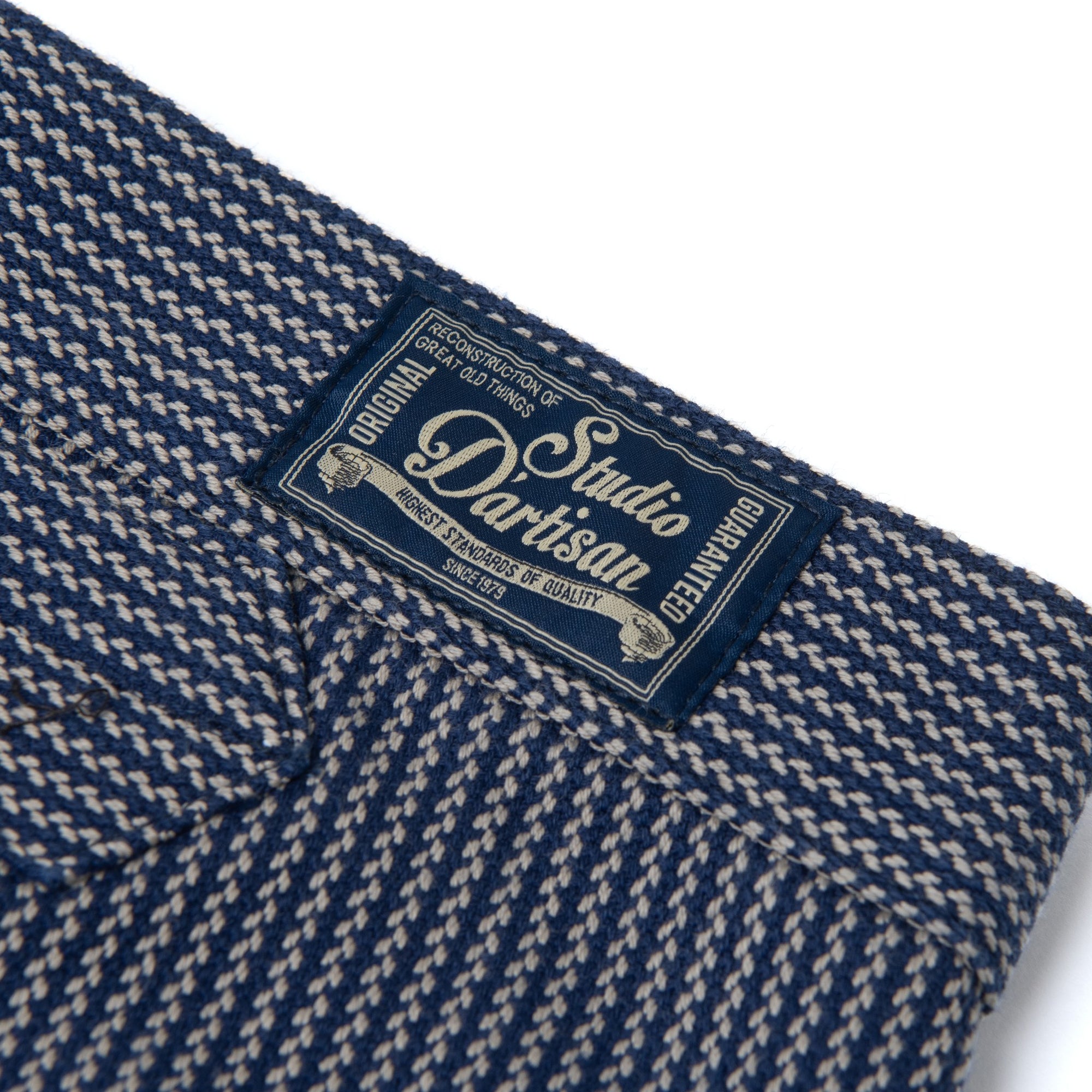 [Pre-Order] Studio D'Artisan "Noragi" Indigo Stripe Work Trousers