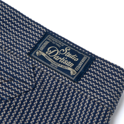 [Pre-Order] Studio D'Artisan "Noragi" Indigo Stripe Work Trousers