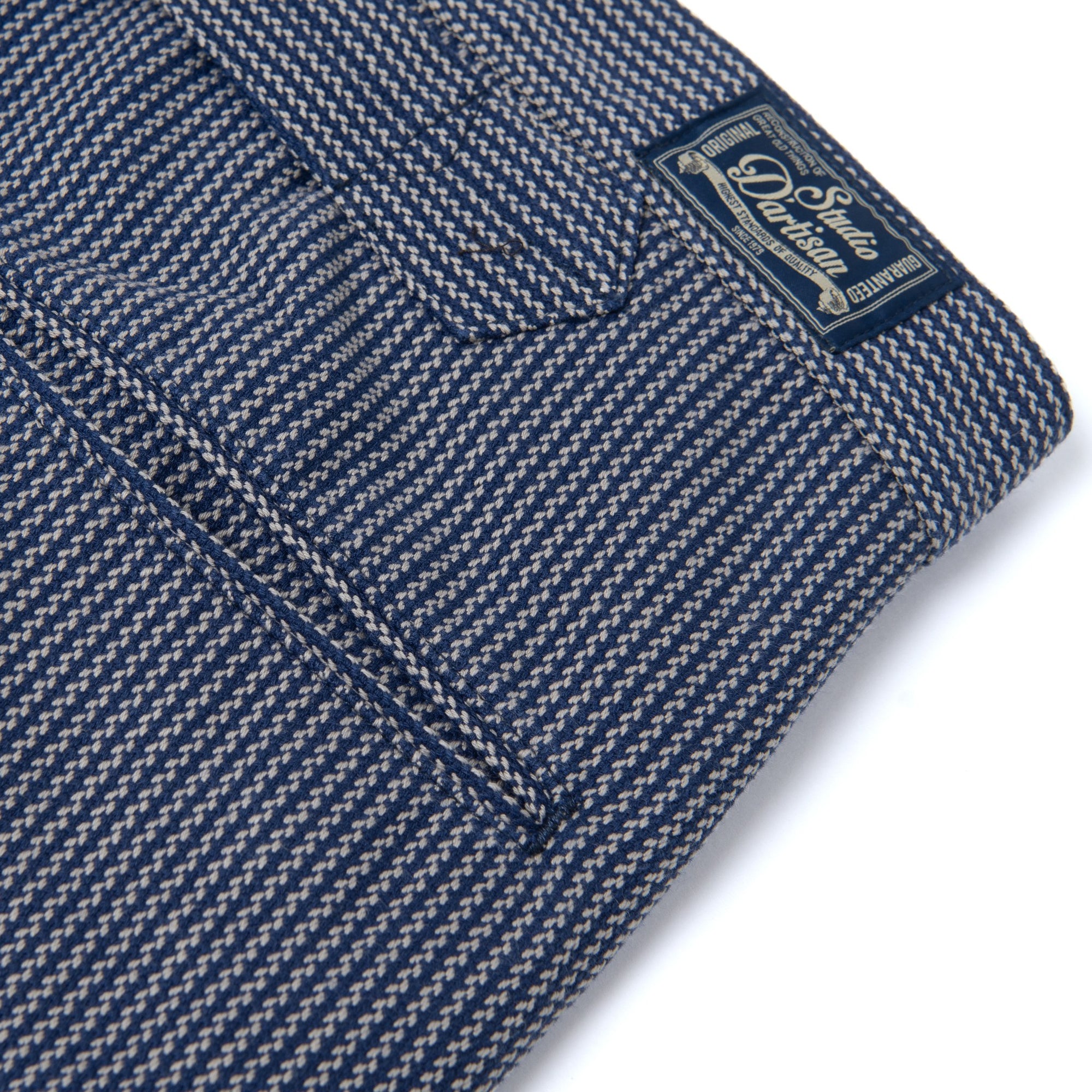 [Pre-Order] Studio D'Artisan "Noragi" Indigo Stripe Work Trousers