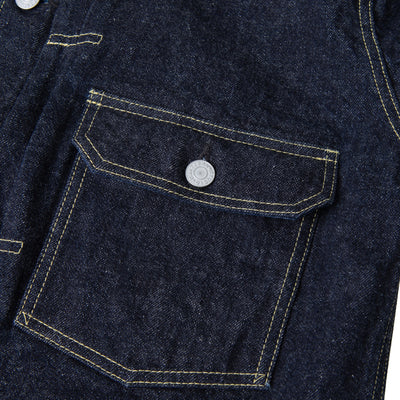 [Pre-Order] Studio D'Artisan 14oz. Selvedge Denim Western Shirt