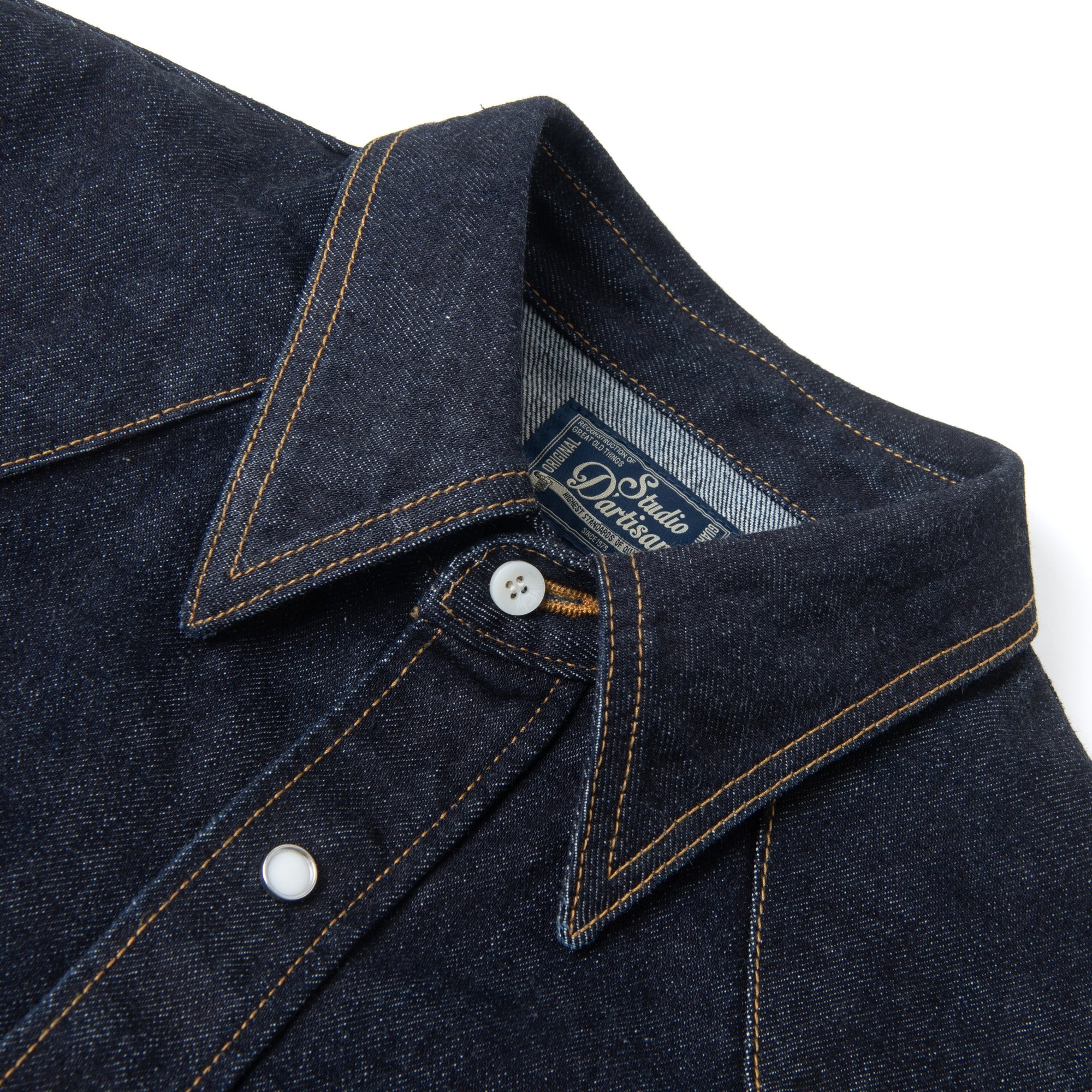 [Pre-Order] Studio D'Artisan 14oz. Selvedge Denim Western Shirt
