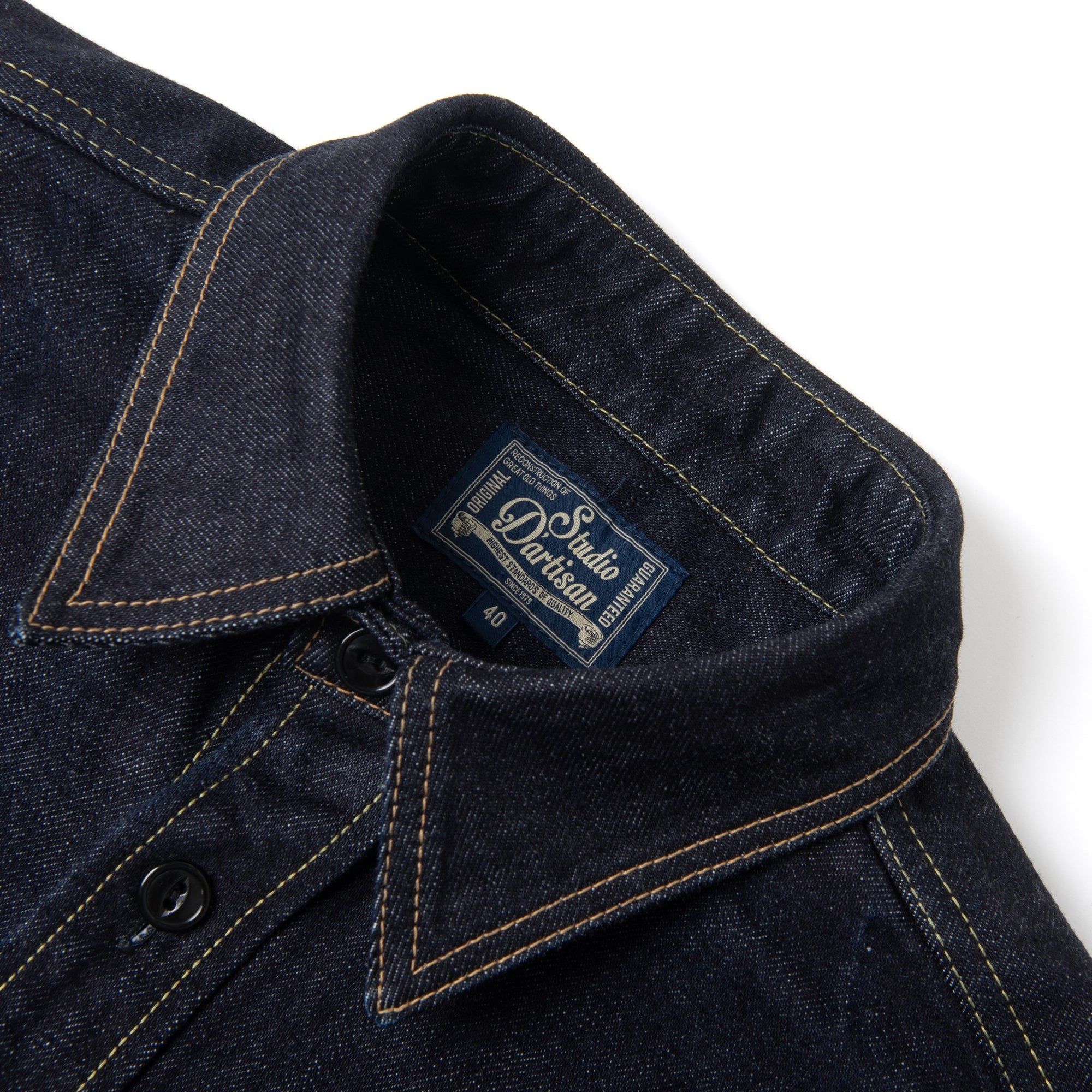[Pre-Order] Studio D'Artisan 15oz. Selvedge Denim Work Shirt