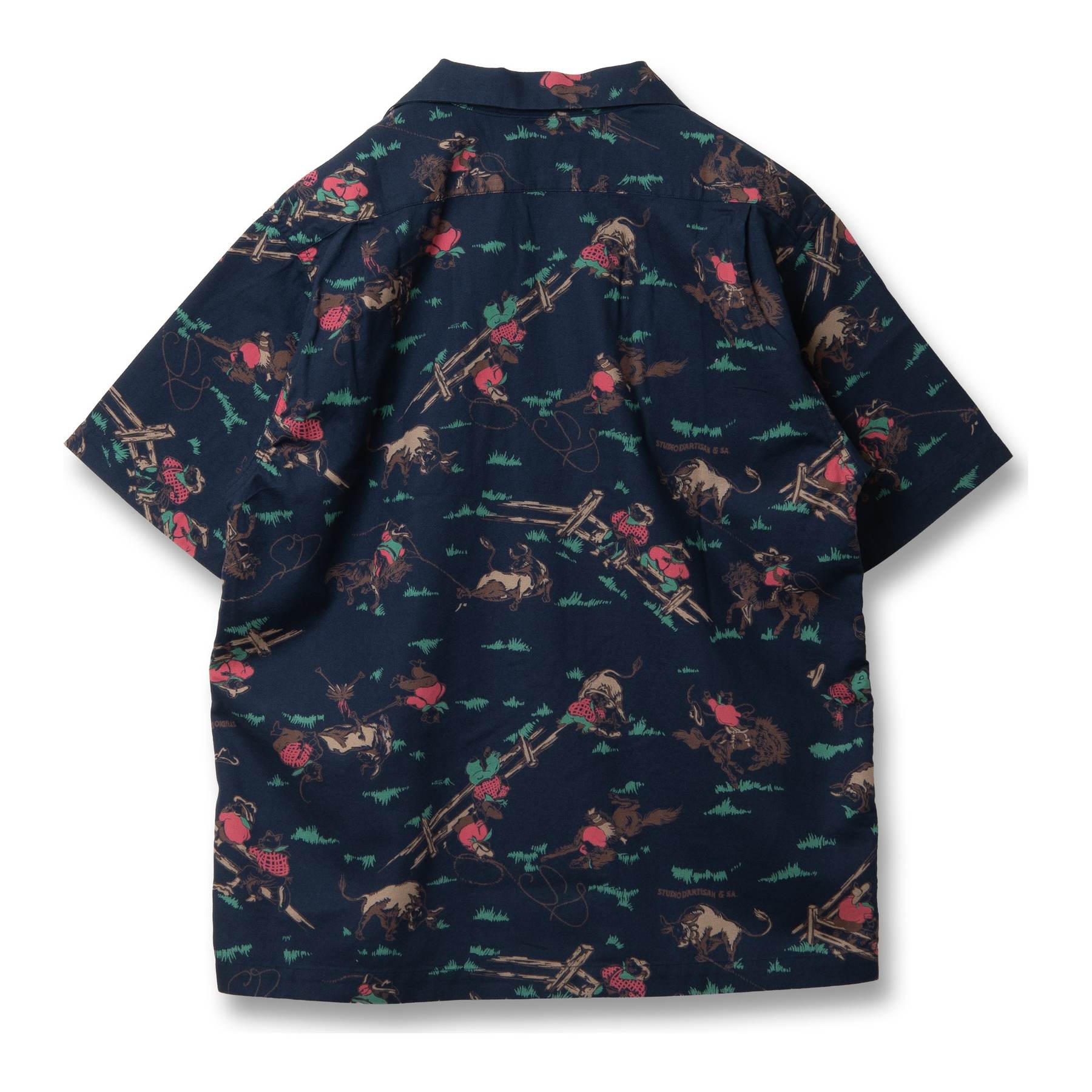 [Pre-Order] Studio D'Artisan "Western" Original Aloha Shirt (Navy)